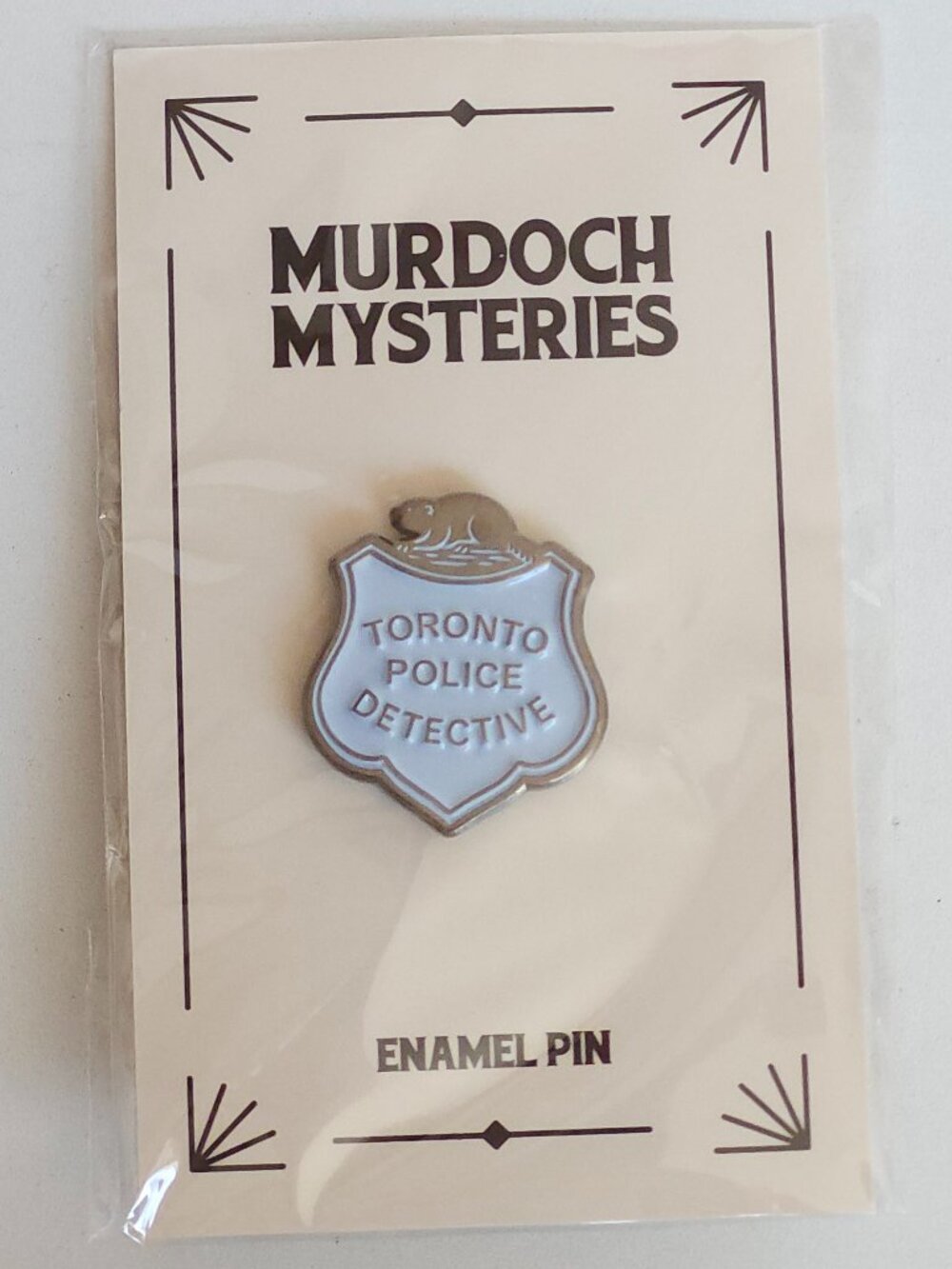 CBC'S Murdoch Mysteries Toronto Police Detective Badge From Station House 4 BNWT